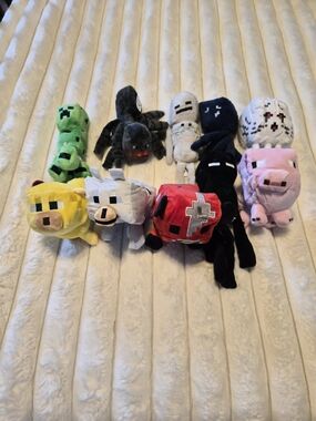 Minecraft Plush Mob Collection Of 10